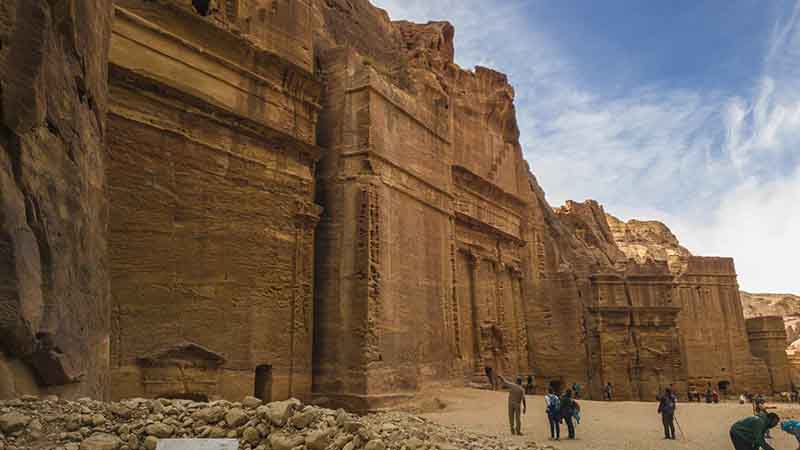 25 - Jordania - Petra - monumento de las 17 Tumbas